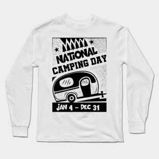 Camping Long Sleeve T-Shirt - Camping day T-shirt by Tesszero